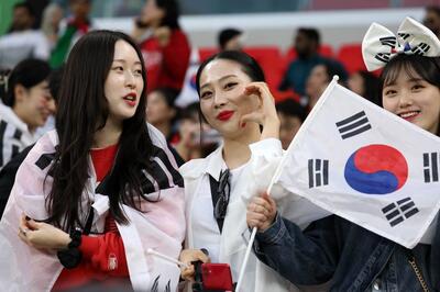 تصاویر خاص از هواداران زن کره جنوبی و اردن