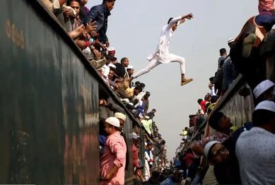 تعویض خط قطار به سبک بنگلادشی ها+ عکس