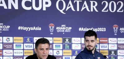 تصاویر| نشست خبری سرمربیان تیم های ملی ایران و قطر