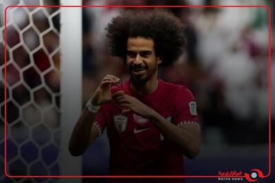 گل دوم قطر توسط اکرم عفیف در دقیقه 43