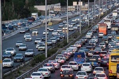 عکس/ ترافیک سنگین در بزرگراه تهران شمال