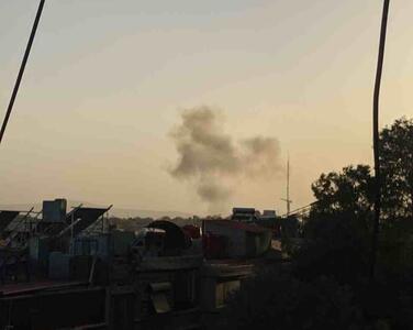 شنیده شدن صدای انفجار شدید در آسمان شهر دمشق