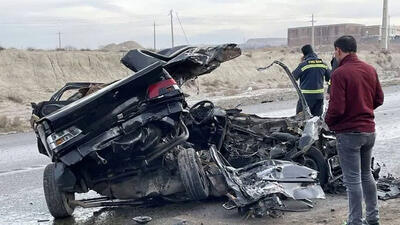 9 کشته و زخمی در تصادف هولناک سمند با روآ در هشترود