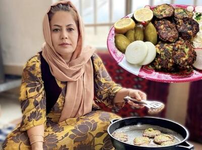 پخت کتلت سیب زمینی به روش متفاوت یک بانوی روستایی کردستانی (فیلم)