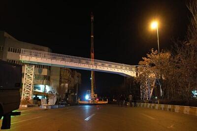 بهره برداری از پل عابرگذر پل سنگی با هزینه ۱۲ میلیارد ۴۵۰ میلیون تومان در تبریز