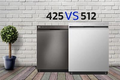 مقایسه ظرفشویی ال جی ۵۱۲ با ۴۲۵ | کدامیک بهتر است؟