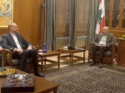 در دیدار امیرعبداللهیان با رییس مجلس لبنان چه گذشت؟