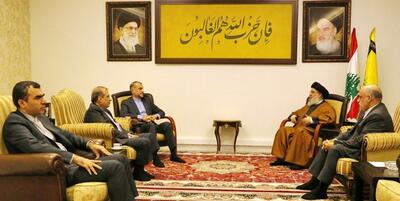 خبرگزاری فارس - امیرعبداللهیان و سید حسن نصرالله دیدار کردند