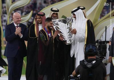 عکس/ مراسم اهدای کاپ قهرمانی آسیا به قطر