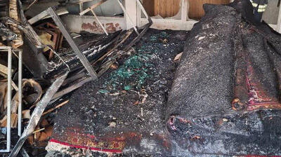 شعله های آتش مغازه لوازم خانگی در پاساژ شهریار تبریز مهار شد