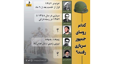 کدام رییس جمهور ایران از سربازی فرار کرد ؟