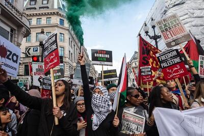 سرکوب خشونت بار از اعتراضات ضدصهیونیستی در اروپا جلوگیری نکرد