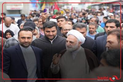 حضور رئیس قوه قضائیه در راهپیمایی ۲۲ بهمن‌ماه اصفهان