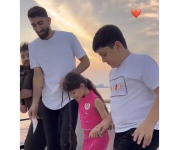ویدیو / رقص بیرانوند با دختر و پسرش