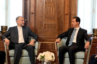 قدردانی بشار اسد از حمایت‌های ایران از سوریه و پذیرش دعوت رئیسی برای سفر به تهران/ امیرعبداللهیان: فلسطینی‌ها برای غزه و کرانه باختری پساجنگ ایده‌هایی دارند