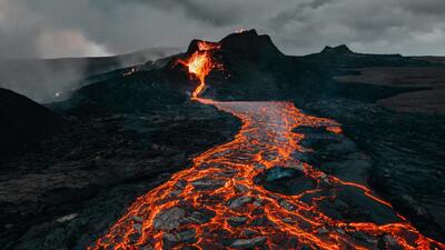 تصاویر جالب از فوران آتشفشان در ایسلند/ عکس