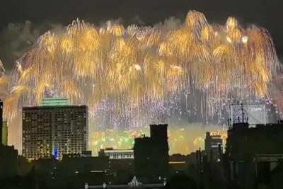 ببینید | آتش بازی خارق العاده سال نوی چینی در گوانگژو
