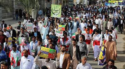 عکس/سیستان و بلوچستانی‌ها در راهپیمایی ۲۲ بهمن