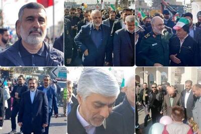 عکس/ حضور چهره‌ها در مراسم یوم الله ۲۲ بهمن