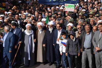 حماسه بزرگ مردم دارالاسلام تایباد در جشن ۲۲ بهمن