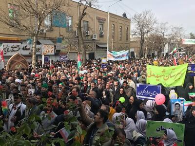 حضور مردم انقلابی نیشابور در جشن ۴۵ سالگی انقلاب اسلامی ایران