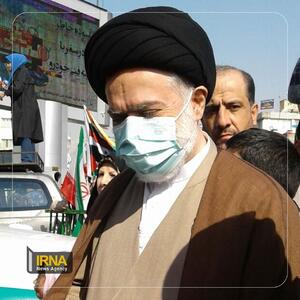 حضور سید مصطفی خامنه‌ای در راهپیمایی ۲۲ بهمن | رویداد24