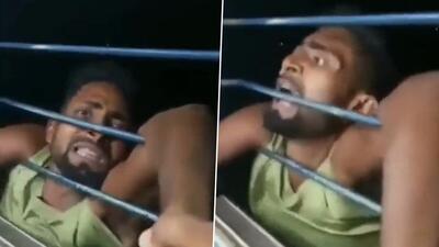مجازات ترسناک یک سارق هنگام سرقت در قطار (فیلم)