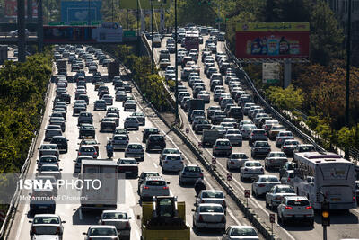 ترافیک نیمه‌سنگین در برخی محورهای مواصلاتی ورودی تهران