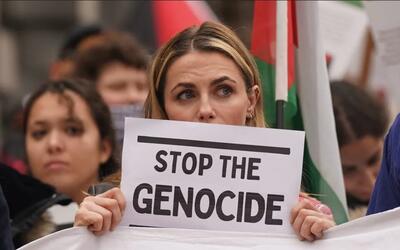 تظاهرات کادر درمان لندن علیه نسل‌کشی در غزه