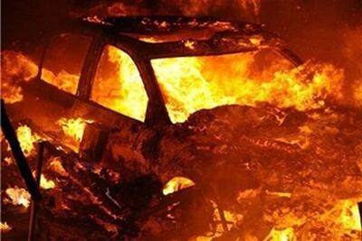 آتش‌سوزی عجیب یک خودروی سواری در قم | رویداد24