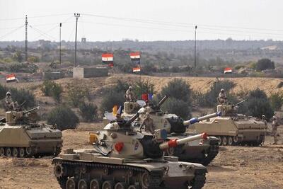 ارسال گسترده تجهیزات نظامی از سوی ارتش مصر به شمال شرق سینا +واکنش اسرائیل