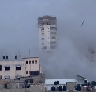 لحظه بمباران رفح توسط اسرائیل + فیلم
