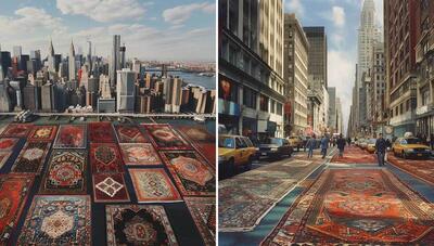 اگر سراسر نیویورک با فرش ایرانی پوشانده شود! (عکس)