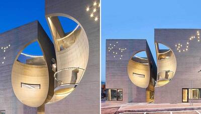 طراحی جالب یک ساختمان با شباهت به کره ماه (عکس)