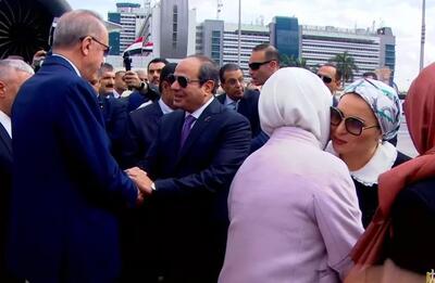 (ویدئو) سفر اردوغان به مصر، پایان ۱۲ سال تنش
