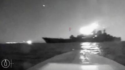 حمله شهپادی اوکراین به کشتی روسی؛ کی‌یف: تزار کونیکوف در دریای سیاه غرق شد