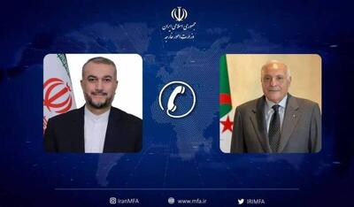 گفت‌وگوی وزرای امور خارجه ایران و الجزایر