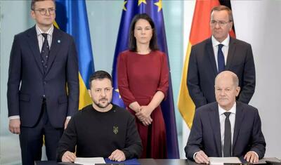 امضای یک توافق‌نامه امنیتی بین اوکراین و آلمان