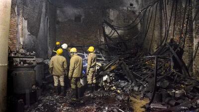 وقوع آتش‌سوزی در دهلی نو با ۱۱ کشته