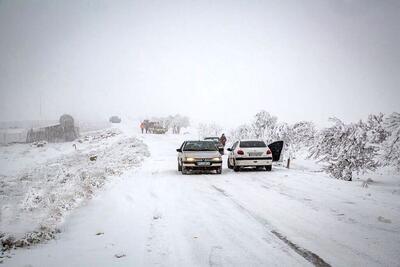 برف و باران در ۱۷ استان؛ انسداد جاده چالوس