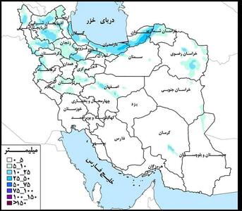 گلستان، مازندران، گیلان و آذربایجان شرقی پربارش ترین استان‌ها در هفته جاری