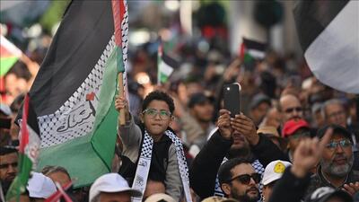 مراکش، ۱۲۰ تظاهرات در ۵۸ شهر برای حمایت از فلسطین