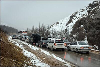 برف و باران در جاده های 17 استان ایران + اسامی