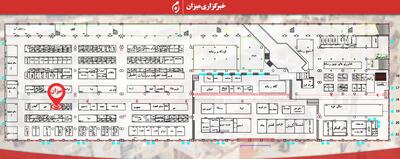 نقشه جانمایی غرفه‌ میزان در بیست‌وچهارمین نمایشگاه رسانه‌های ایران