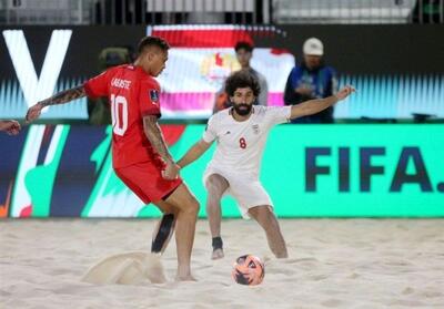 جام جهانی فوتبال ساحلی| صدرنشینی شیرین ایران /اینفانتینو نظاره‌گر دیدار ایران و تاهیتی +عکس