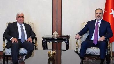 دیدار وزیر خارجه ترکیه با ‌فرمانده الحشد الشعبی عراق