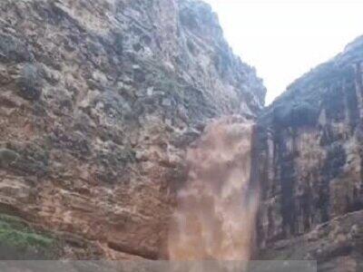 آبشارهای عظیم فصلی دره «زرانگوش»، نویدبخش بهاری رویایی