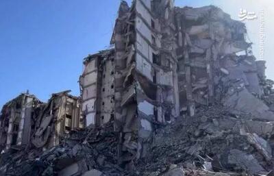 فیلم/ ویرانی گسترده در منطقه برج‌های فیروز غزه