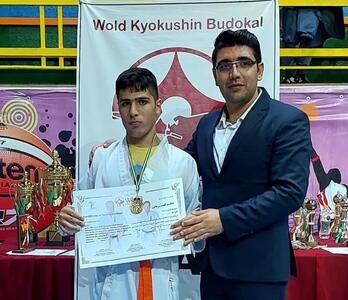 دانش‌آموزکردستانی در مسابقات کاراته قهرمانی کشور مدال طلا کسب کرد