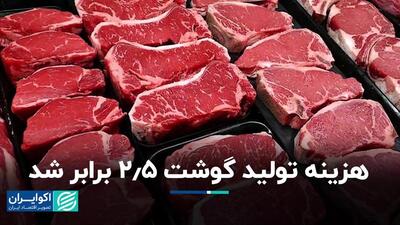 هزینه تولید گوشت 2.5 برابر شد، رکورد ۱۱ ساله تورم دام شکسته شد